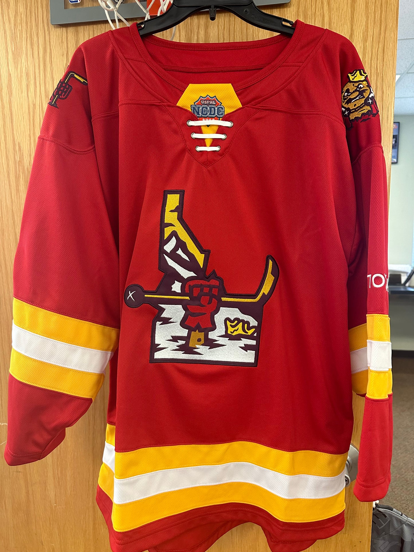 Adult Red Stitched Idaho State Logo 2023/2024 Jersey