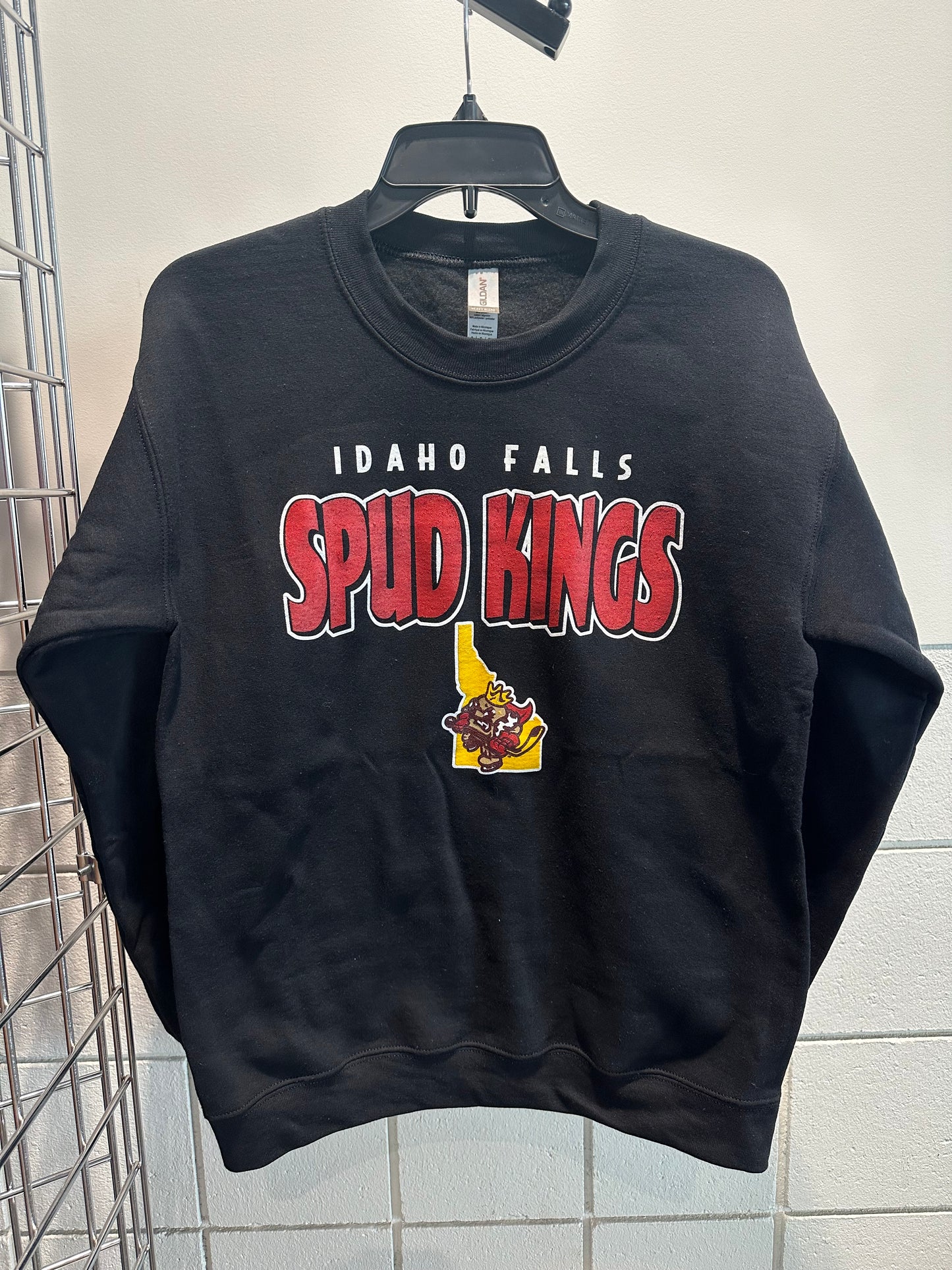 Black Crewneck Idaho Falls Spud Kings