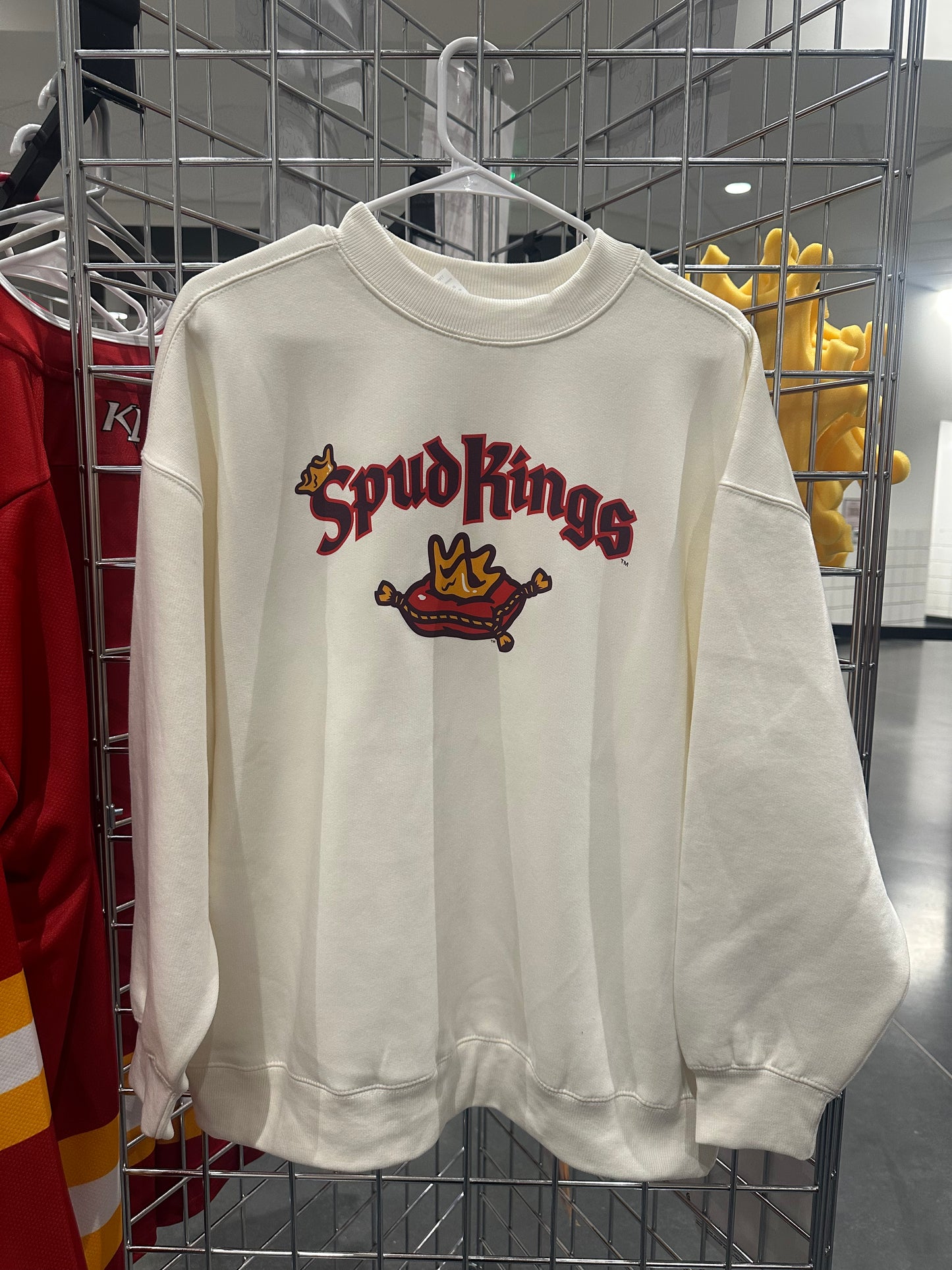 Women’s Cream Mockneck Crew