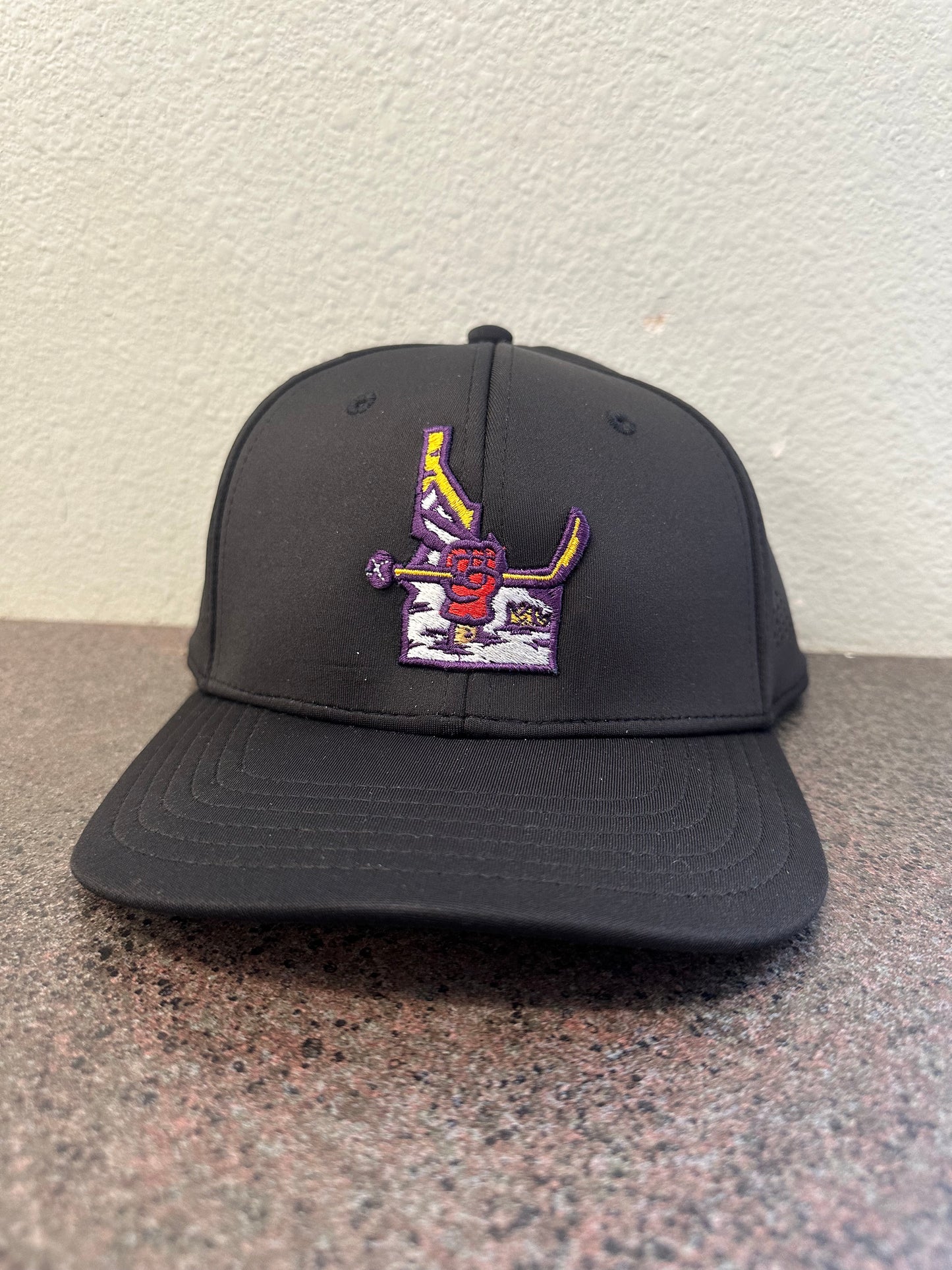 Black Flex Fit Hat - Spud Kings State Logo