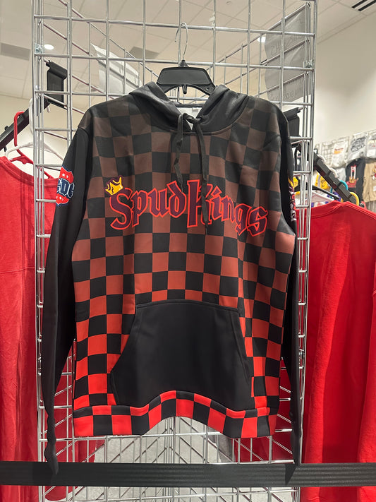 Checkered Black Hoodie