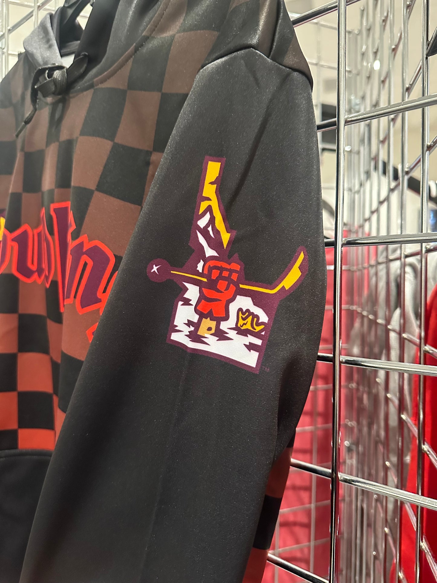 Checkered Black Hoodie