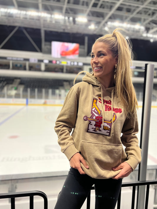 Sandstone Pigment Dye Hooded Sweatshirt